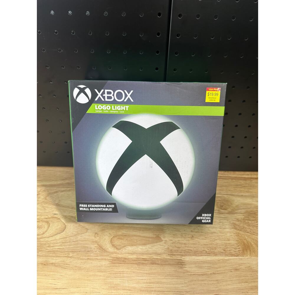 Paladone Xbox Logo Light Lamp Official Gear Wall Mount or Free Standing LED